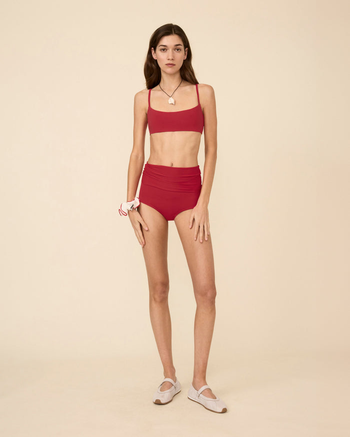 MAGGIE BIKINI BOTTOM RED
