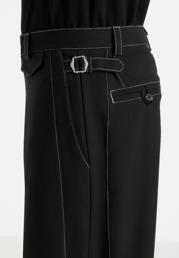 marceau-contrast-stitch-barrel-leg-trousers-black