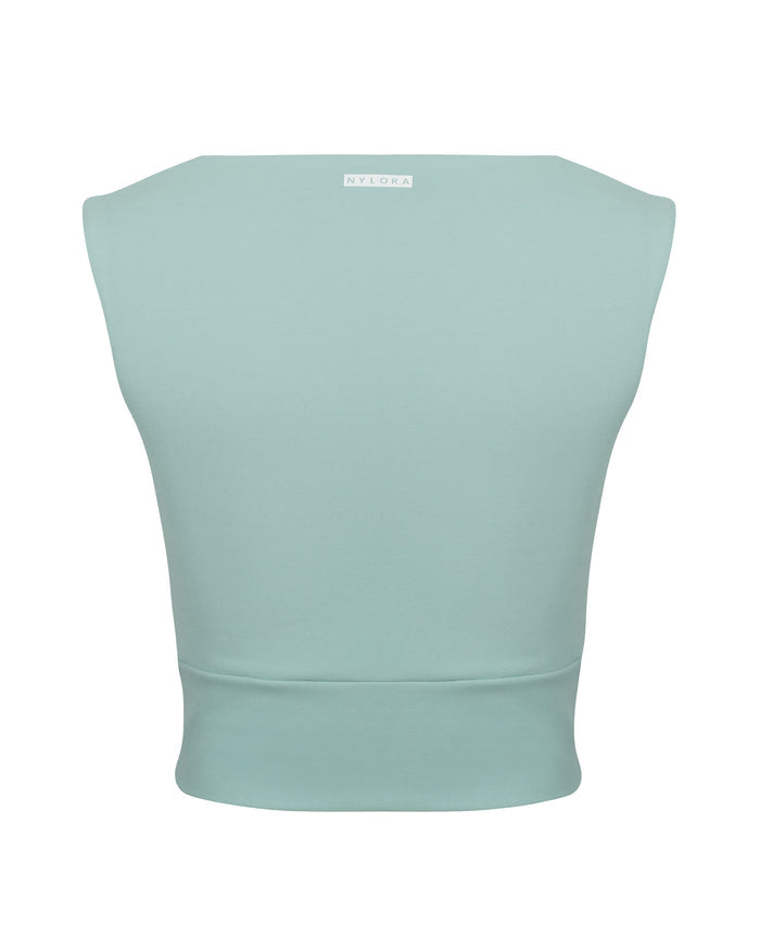MARTA TOP OPAL BLUE & CREAM COMBO