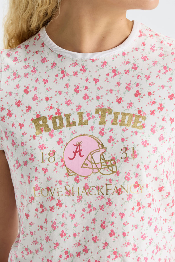 Marykate Ringer Tee - CRIMSON ROSE