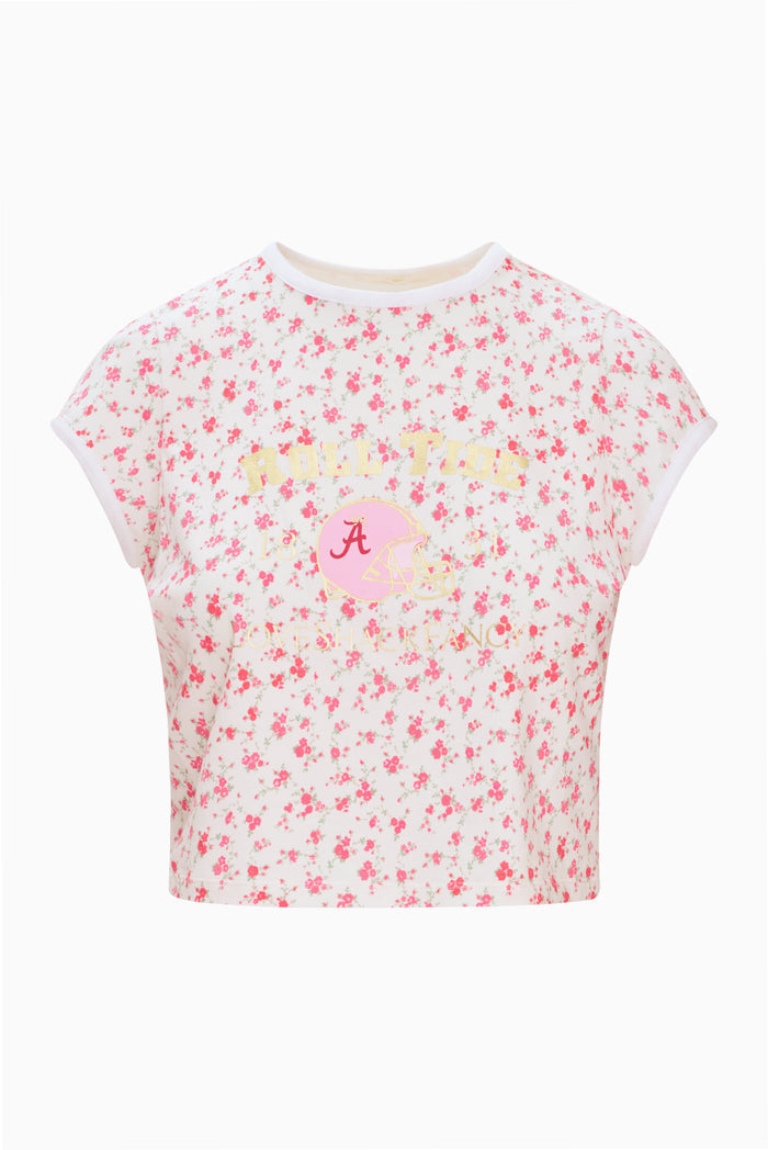 Marykate Ringer Tee - CRIMSON ROSE