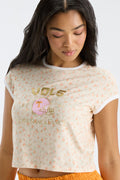 Marykate Ringer Tee - ORANGE BREEZE
