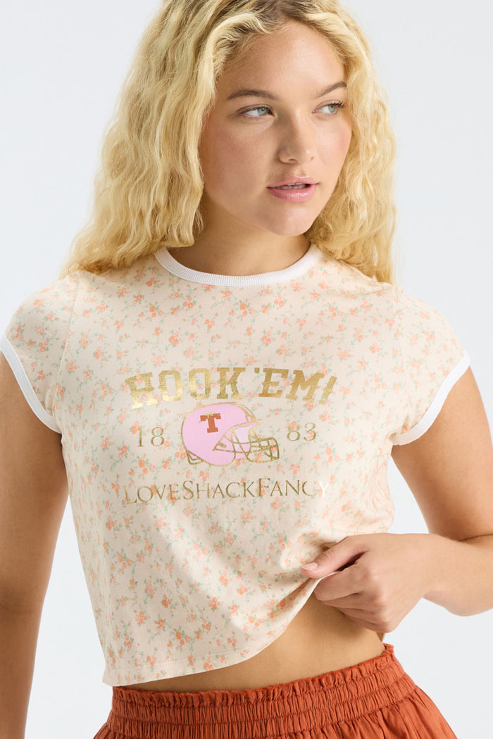 Marykate Ringer Tee - ORANGE SUGAR