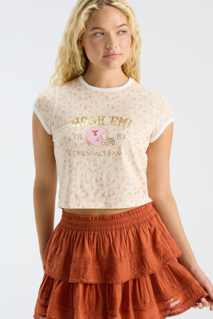 Marykate Ringer Tee - ORANGE SUGAR