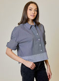 Multi Stripe Charcoal Shirt