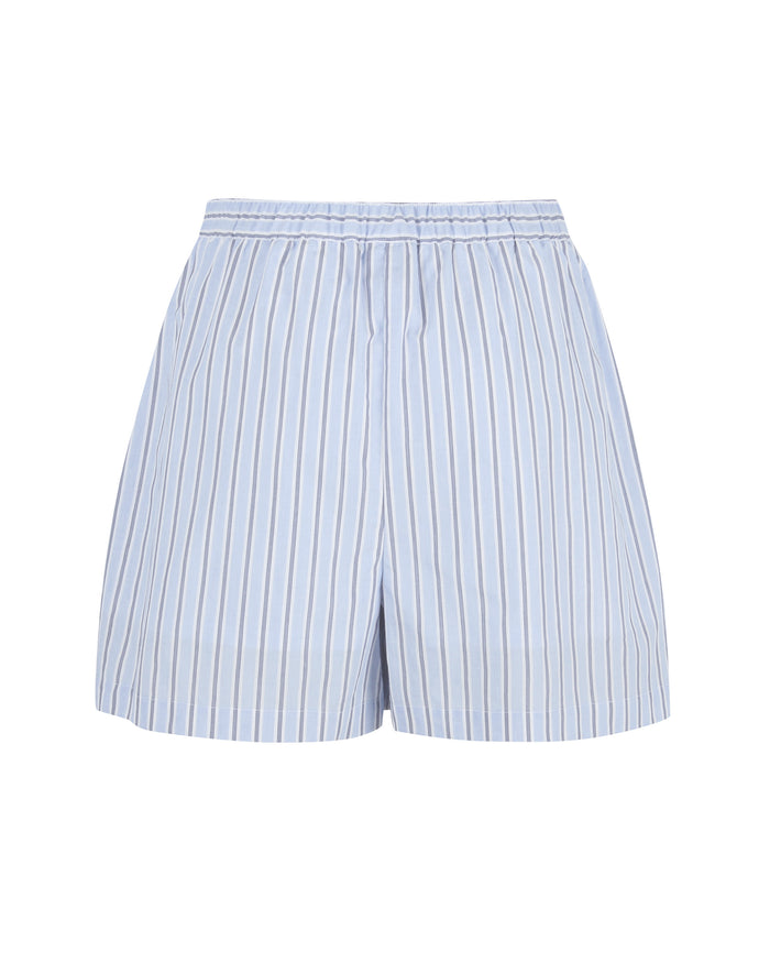 NOELLE SKORT BLUE BOLD STRIPE