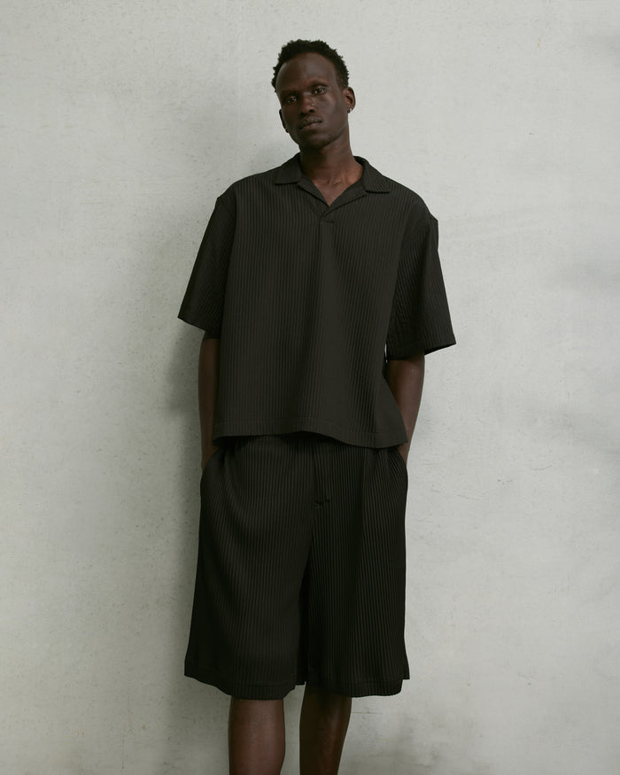 Nothing Boxy Pintuck Polo | Tar