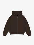 Nothing Form Zip-Up Hoodie | Coffee Bean