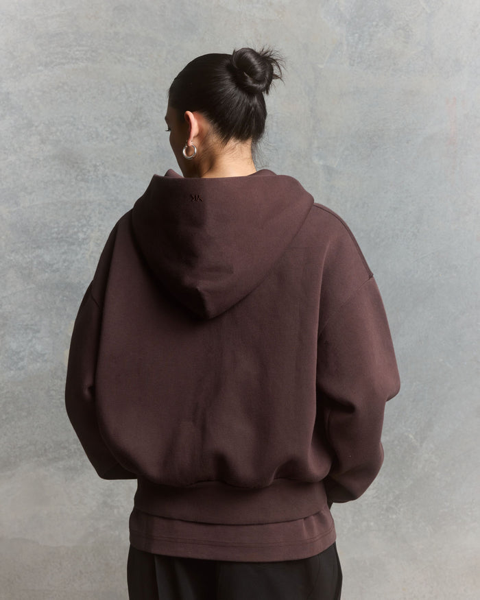 Nothing Form Zip-Up Hoodie | Coffee Bean