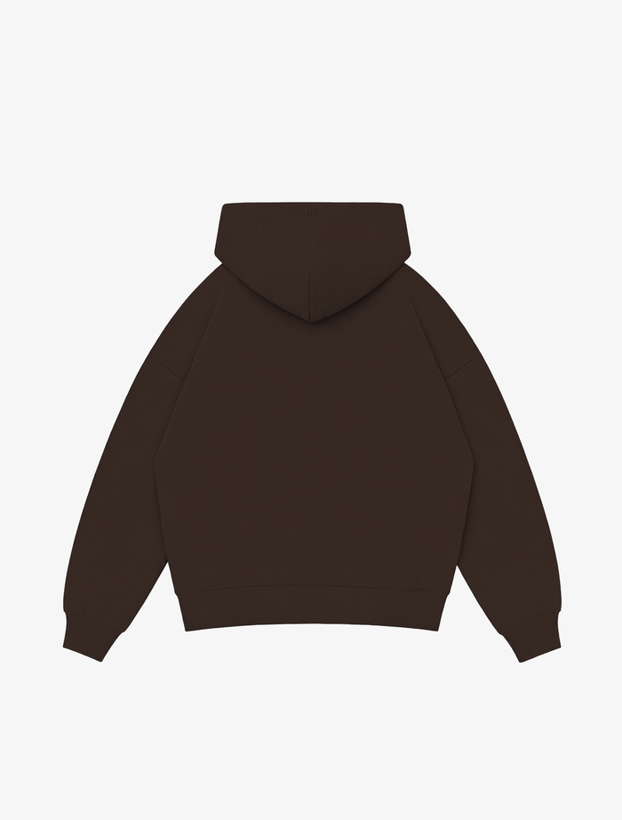 Nothing Form Zip-Up Hoodie | Coffee Bean