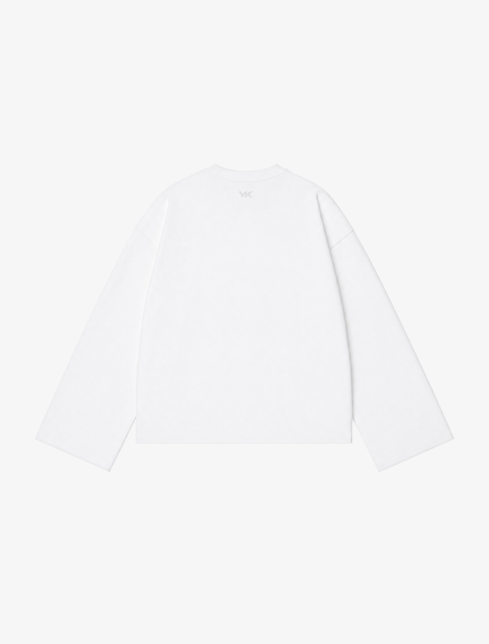 Nothing Wide Long Sleeve Tee | Cloud White