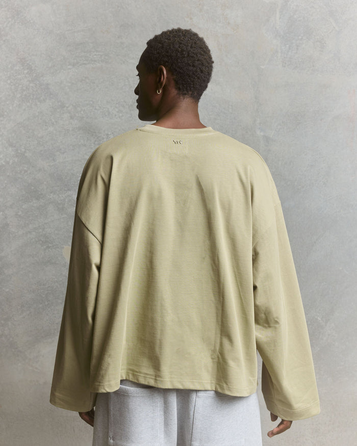 Nothing Wide Long Sleeve Tee | Moss
