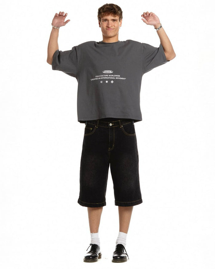 NOW IF TEE HEAVY GREY - COLD CULTURE #man