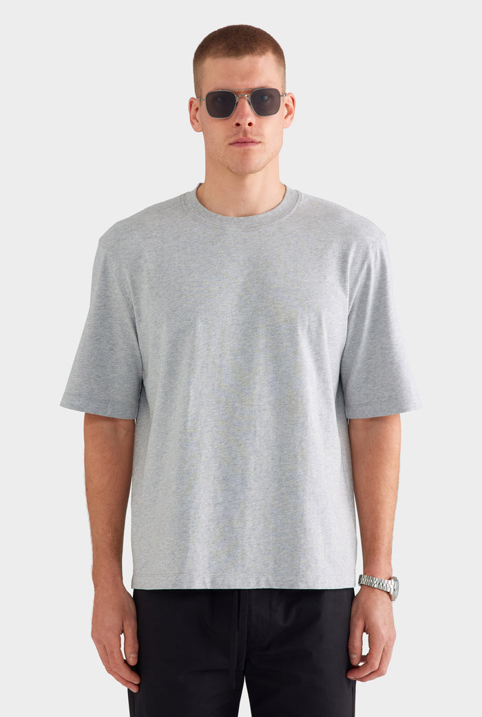 Oversized T Shirt - Grey Marl