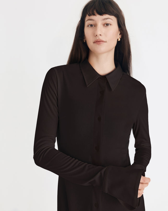 OWEN DRESS ESPRESSO BROWN