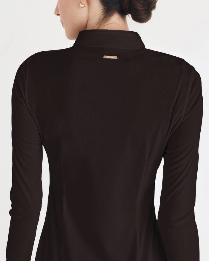 OWEN DRESS ESPRESSO BROWN