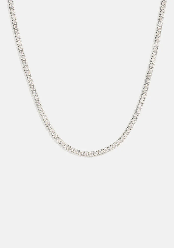 Palais Fine Tennis Necklace - Silver - Jewellery - Saint Valentine