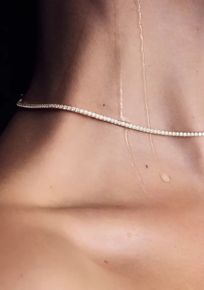 Palais Fine Tennis Necklace - Silver - Jewellery - Saint Valentine