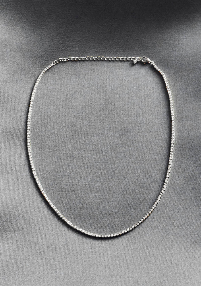 Palais Fine Tennis Necklace - Silver - Jewellery - Saint Valentine