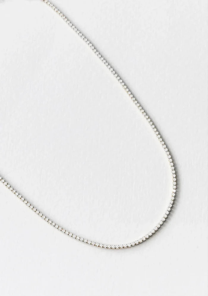 Palais Fine Tennis Necklace - Silver - Jewellery - Saint Valentine