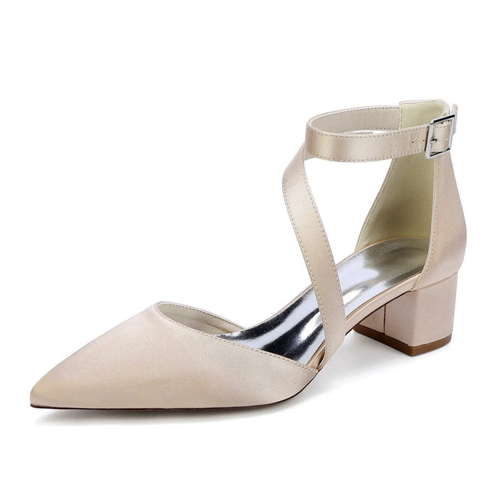 Pointed Toe Bridal Heels Shoes for Wedding & Prom HH30 Sheer Fairy