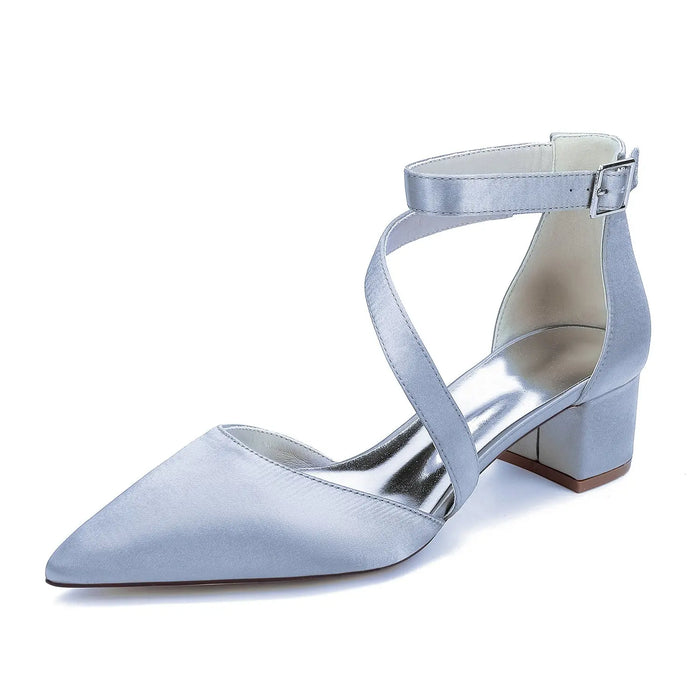 Pointed Toe Bridal Heels Shoes for Wedding & Prom HH30 Sheer Fairy