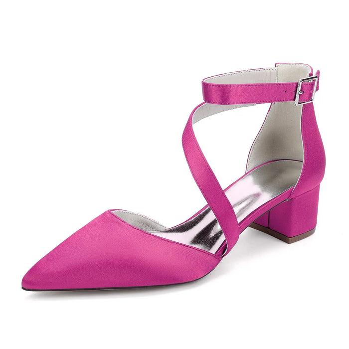 Pointed Toe Bridal Heels Shoes for Wedding & Prom HH30 Sheer Fairy
