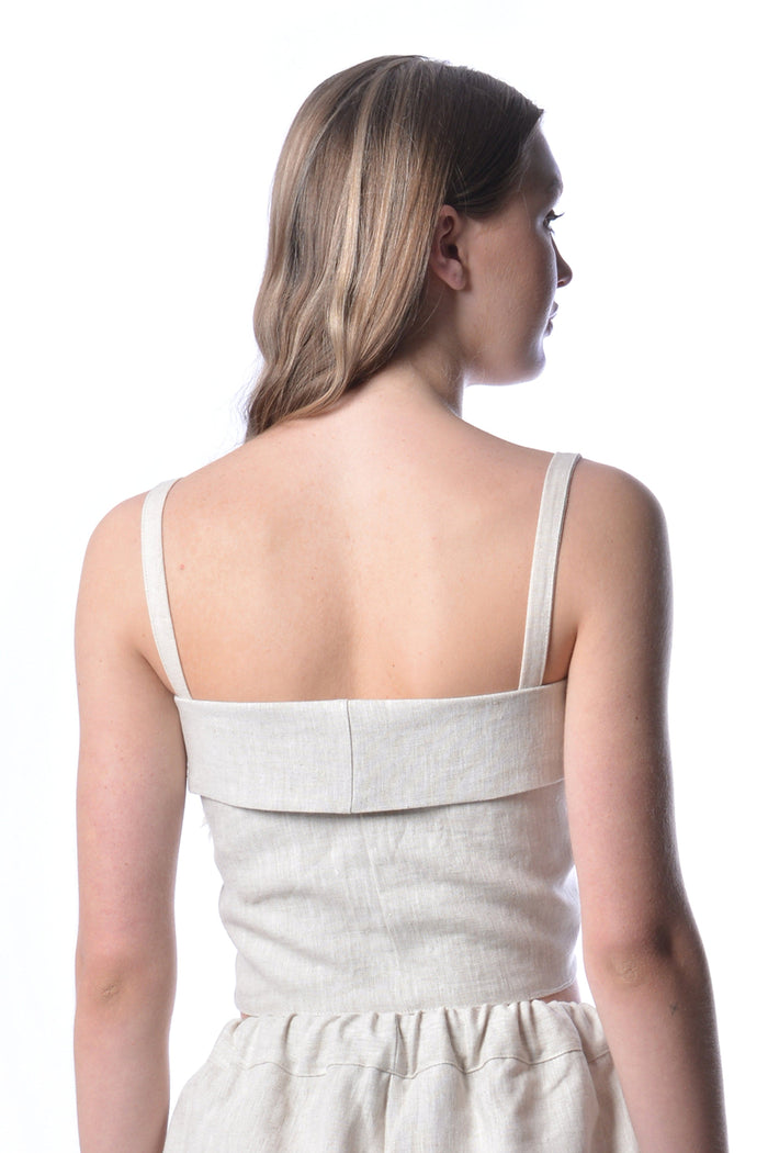 Eliza Faulkner Designs Inc. Shirts & Tops Raw Linen Molly Top