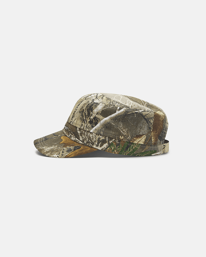 REALTREE CARPENTER CAP GREEN - green camo cap, side view - Cold Culture