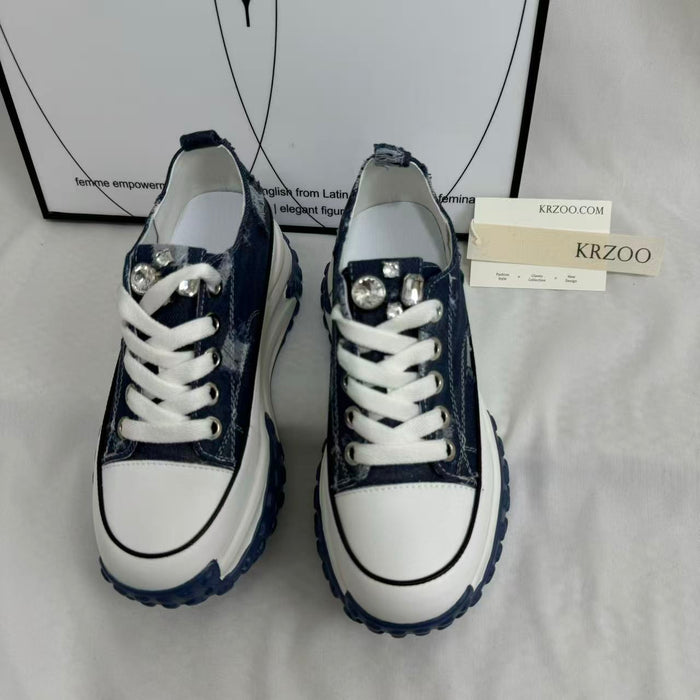 Retro Denim Casual Sneakers