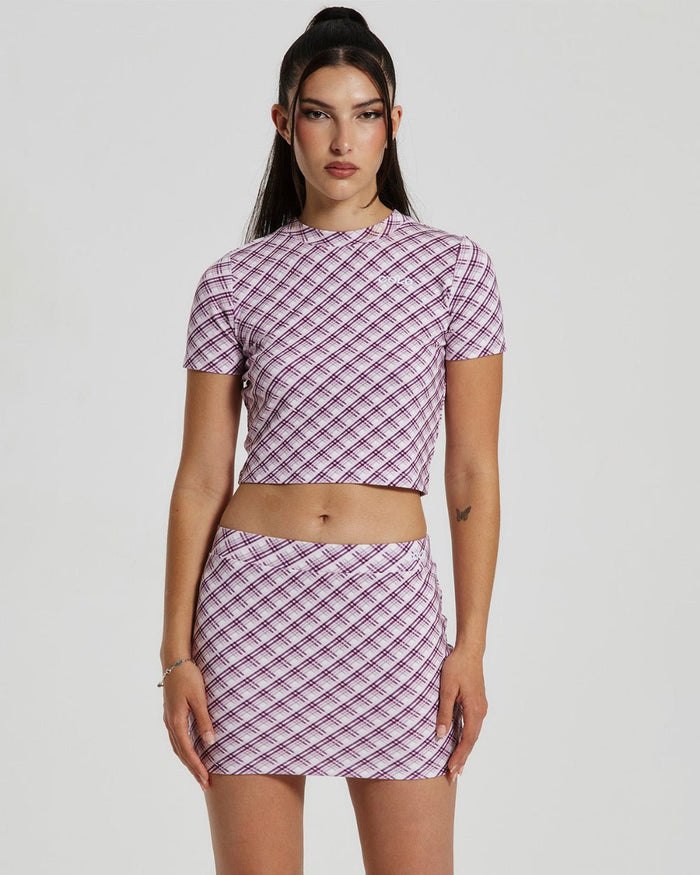 RHOMBUS SKIRT PINK - COLD CULTURE #woman