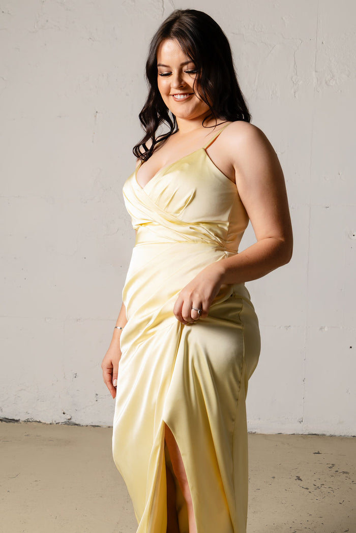 Rory Satin Dress - Dress - JOUNE