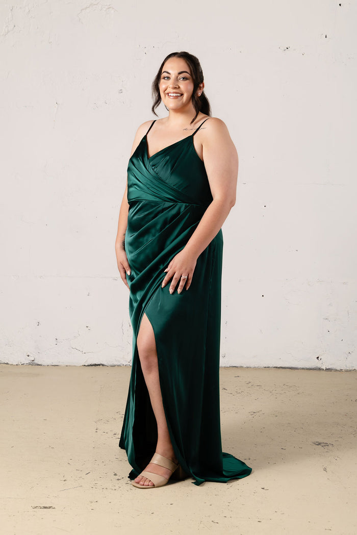 Rory Satin Dress - Dress - JOUNE