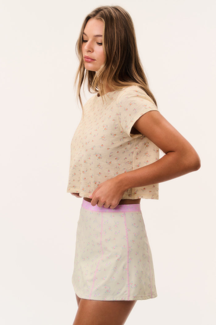 Rubin Ditsy Floral Cropped Tee