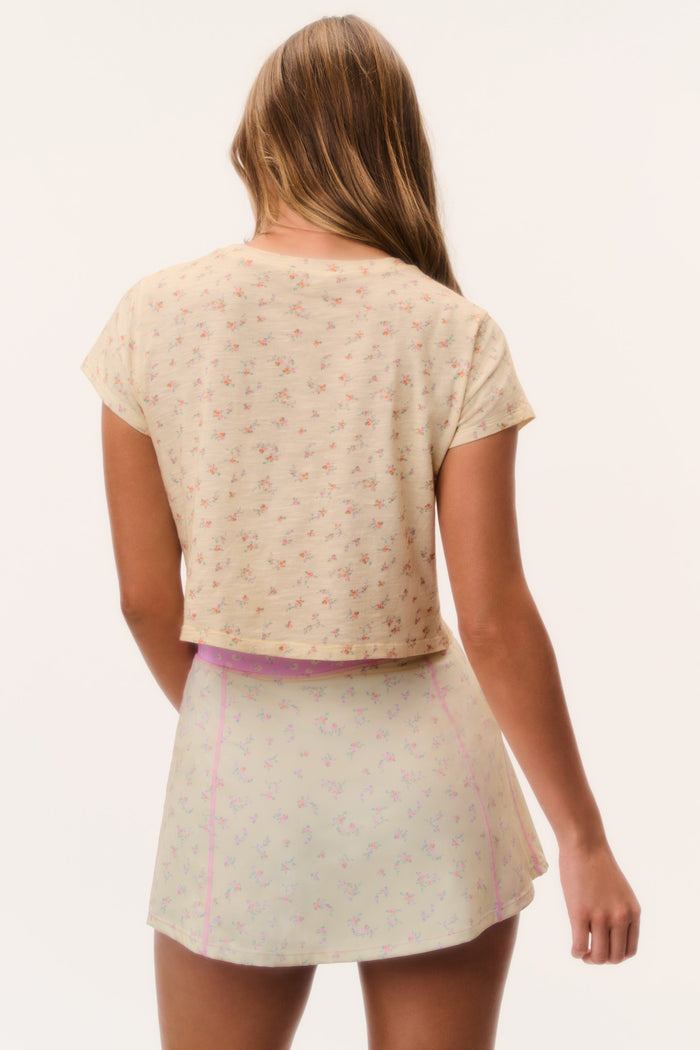 Rubin Ditsy Floral Cropped Tee