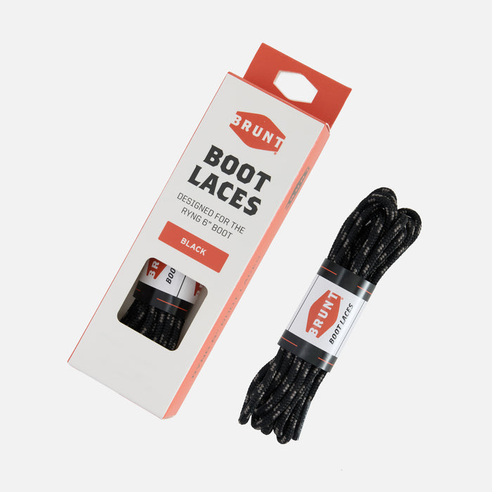 View 1 BRUNT ryng replacement laces and laces in packaging in black