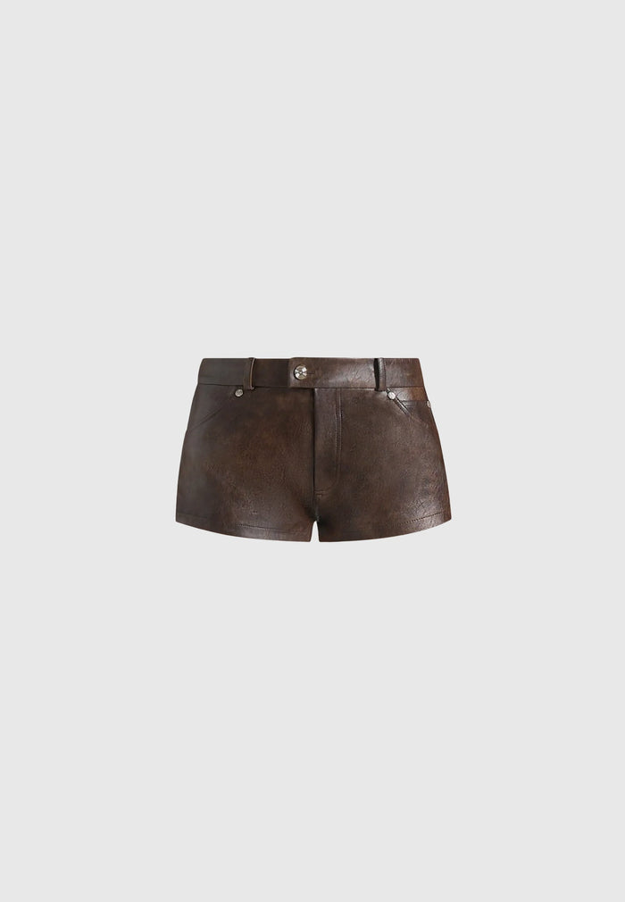 samia-vintage-mini-shorts-brown