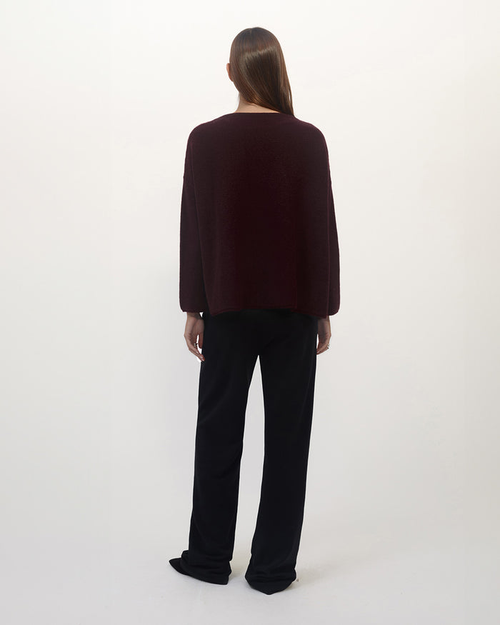 SHAWN SWEATER BURGUNDY