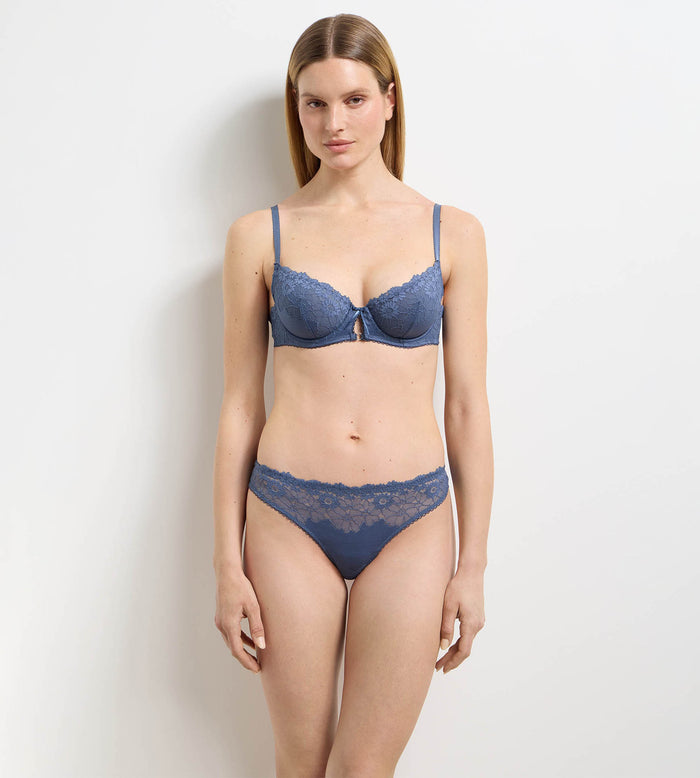 Slip brésilien femme poudre bleue Slow Days Fresh Vibes