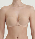 Soutien-gorge bandeau adhésif sans bretelles nude