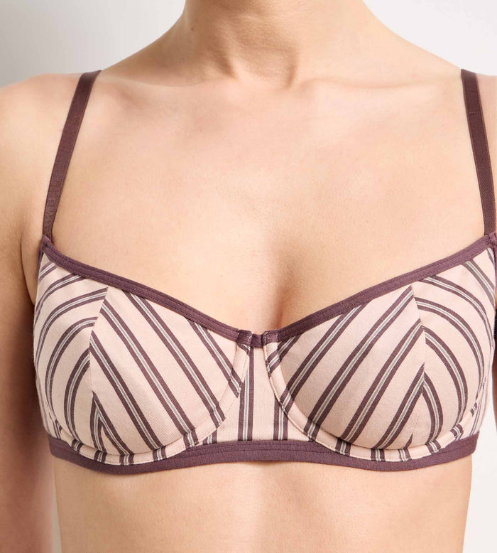 Soutien-gorge corbeille à armatures brun rose Dim x Ines de la Fressange