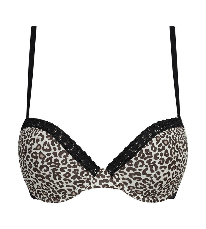 Soutien-gorge corbeille en microfibre léopard Dim Daily Micro
