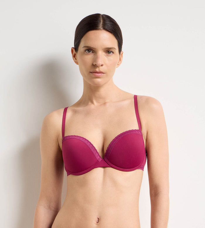 Soutien-gorge corbeille paddé framboise intense Daily Micro
