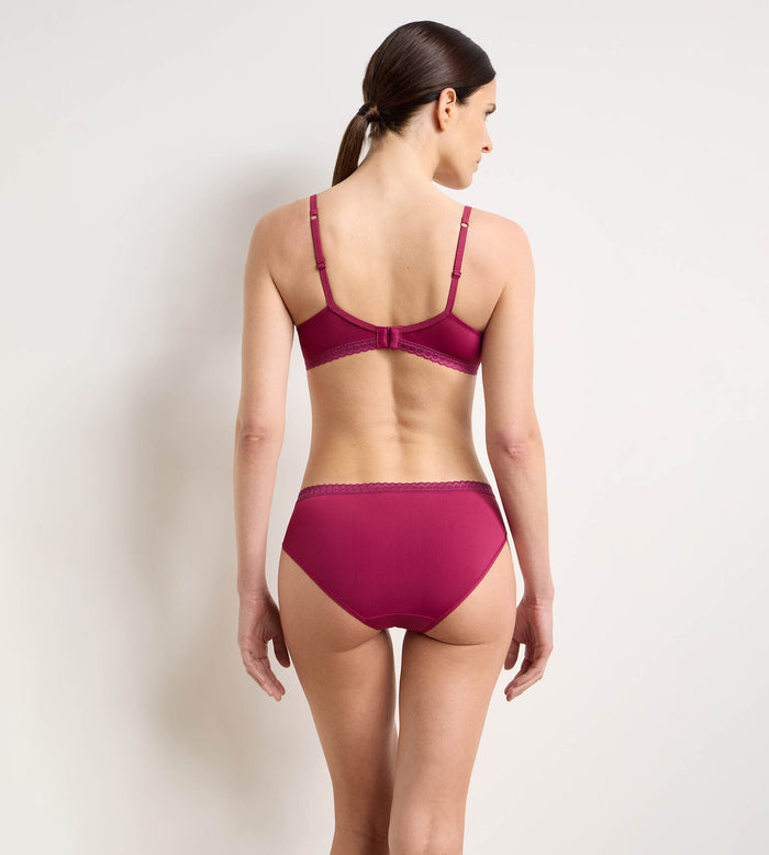Soutien-gorge corbeille paddé framboise intense Daily Micro