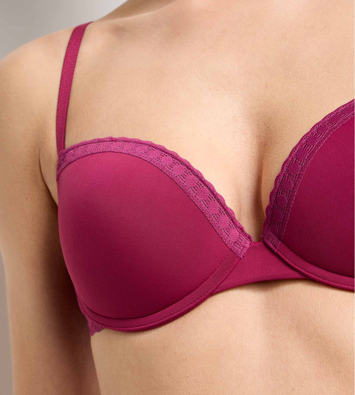 Soutien-gorge corbeille paddé framboise intense Daily Micro