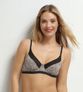 Soutien-gorge foulard à armatures en microfibre léopard Daily Micro