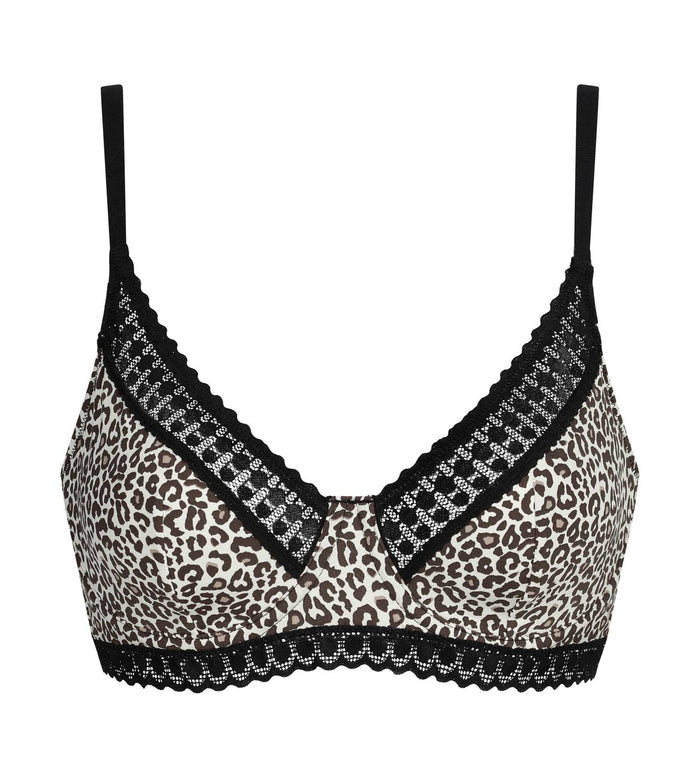 Soutien-gorge foulard à armatures en microfibre léopard Daily Micro