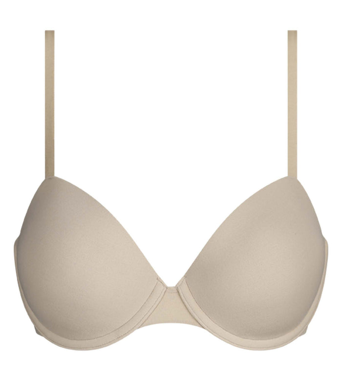 Soutien-gorge paddé à armatures en microfibre Nude Dim Invisible