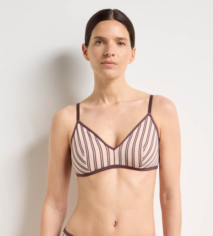 Soutien-gorge sans armatures brun rose Dim x Ines de la Fressange