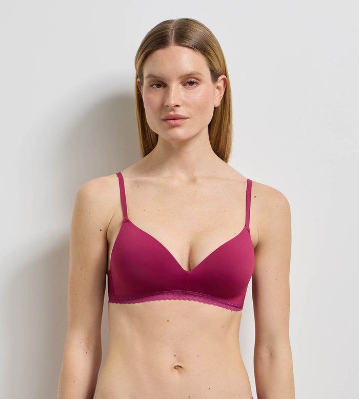 Soutien-gorge triangle sans armatures framboise intense Daily Micro